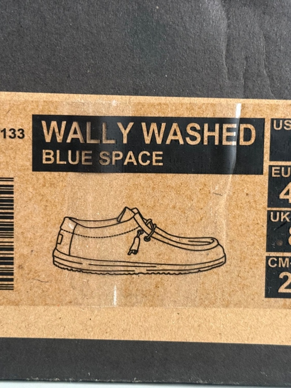Men’s Wally Wash Blue Space Hey Dudes size 9